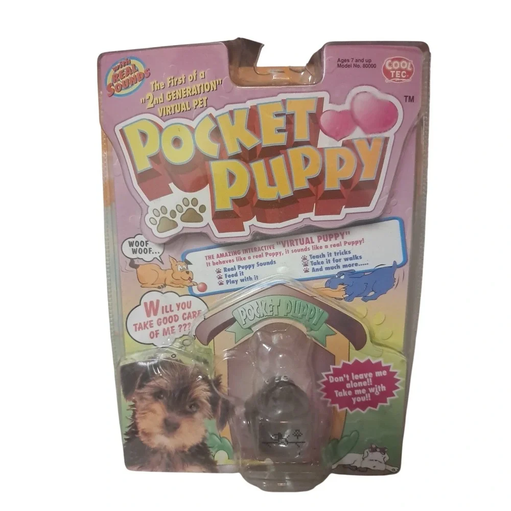 1990s Vintage Virtual PET‎ Cool Tec Pocket Puppy Tamagotchi Style - WORKS